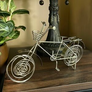 Metal Bicycle Sculpture Home Decor